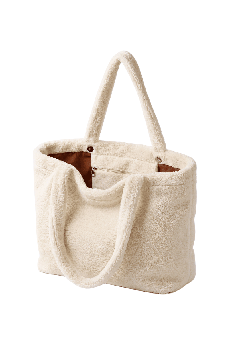 Mom Bag Teddy Mister Needle geborduurd mama tas wit inside binnen