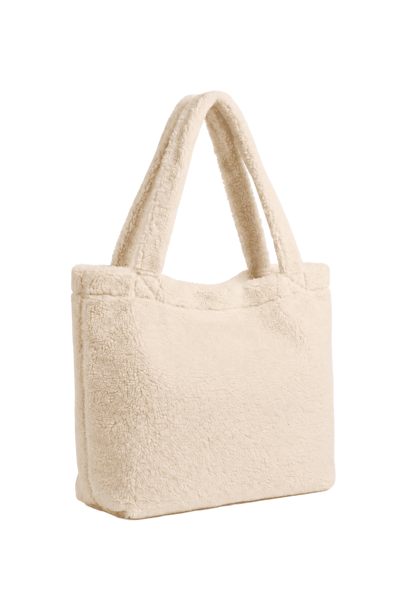 Mom Bag Teddy Mister Needle geborduurd mama tas wit